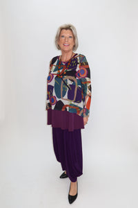 Whimsy Whirl Mesh Mila Long Sleeve Topper