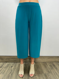 Teal ITY Flat Front Pant