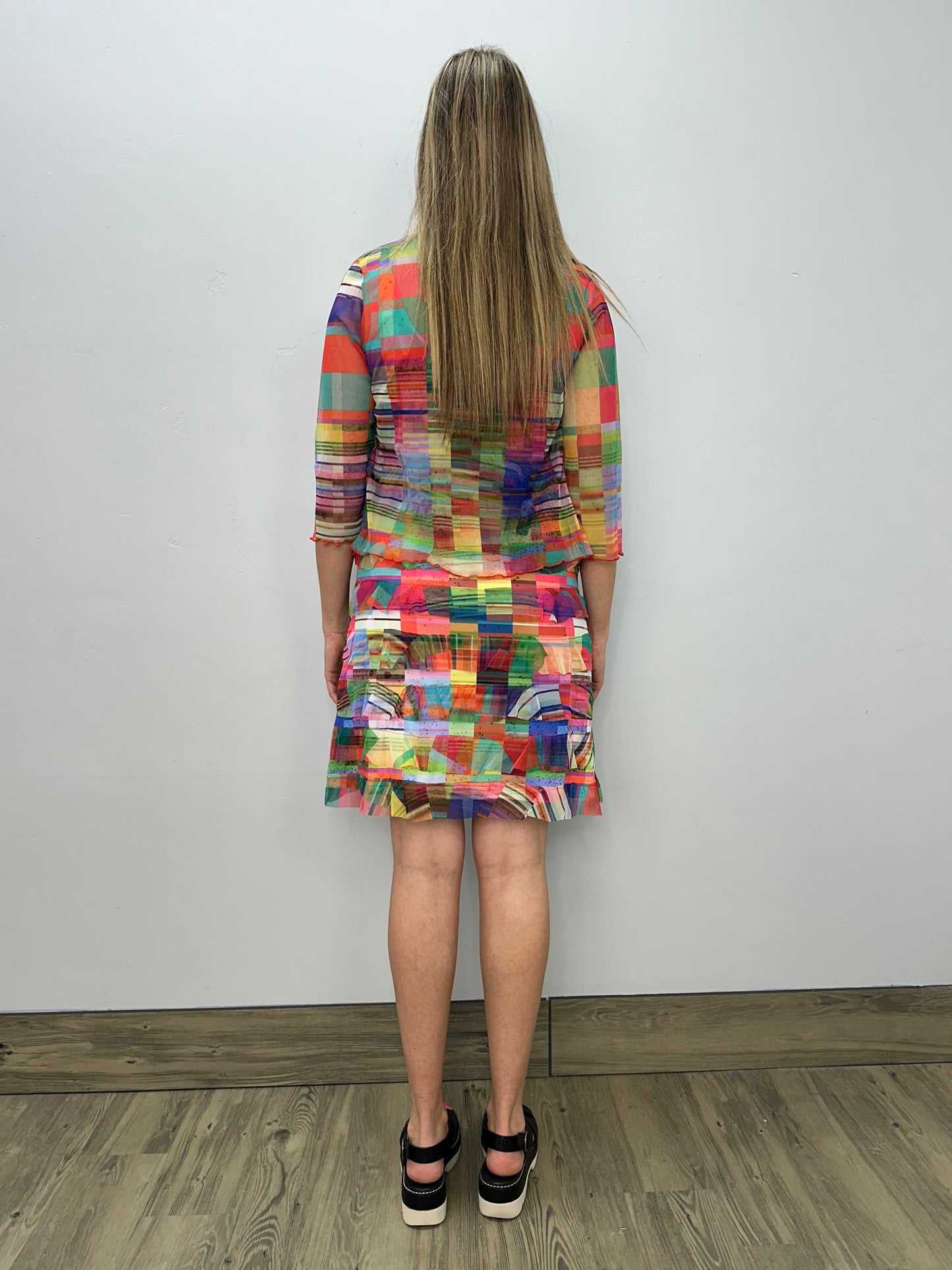 Load image into Gallery viewer, Colorful Mesh Bolero Jacket
