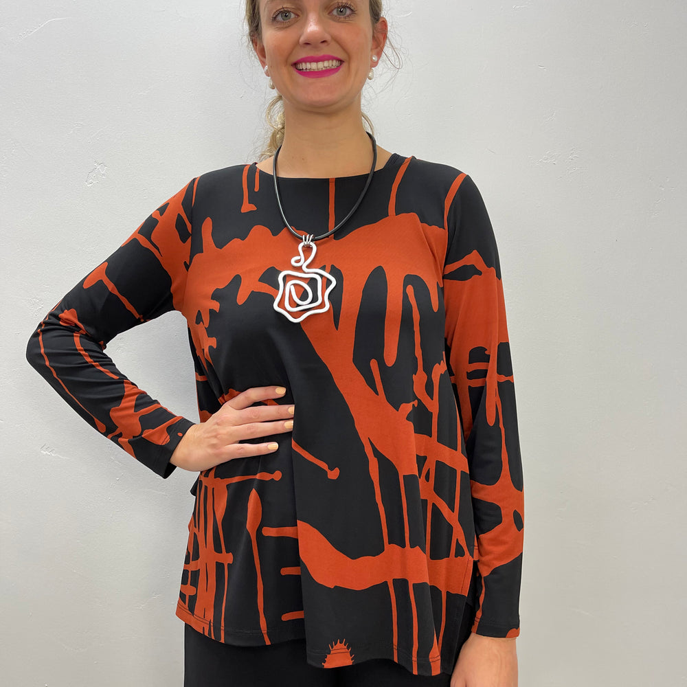 Paprika Reanna Pattern Top