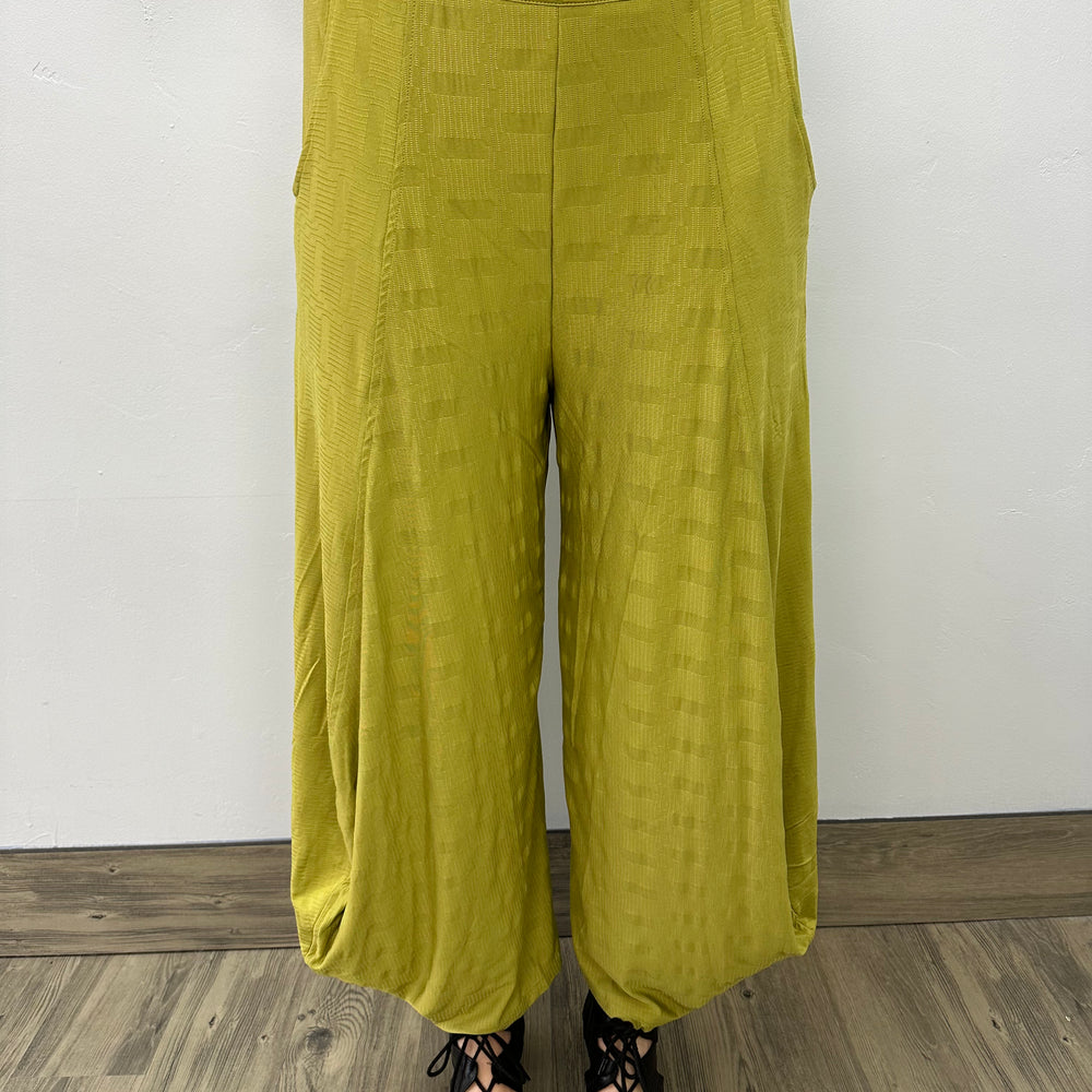 Citron Print Balloon Crop Pant