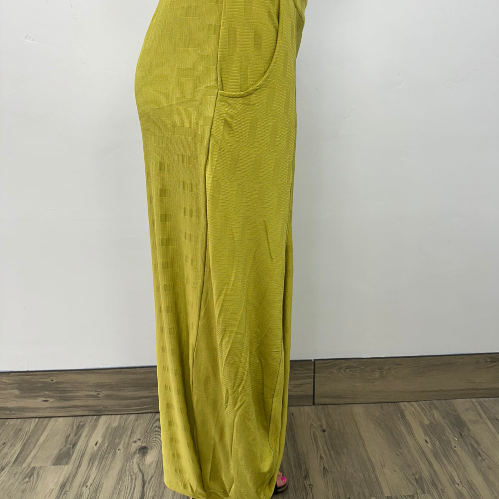 Citron Print Balloon Crop Pant