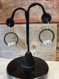 Recycled Aluminum Open Circles Earrings
