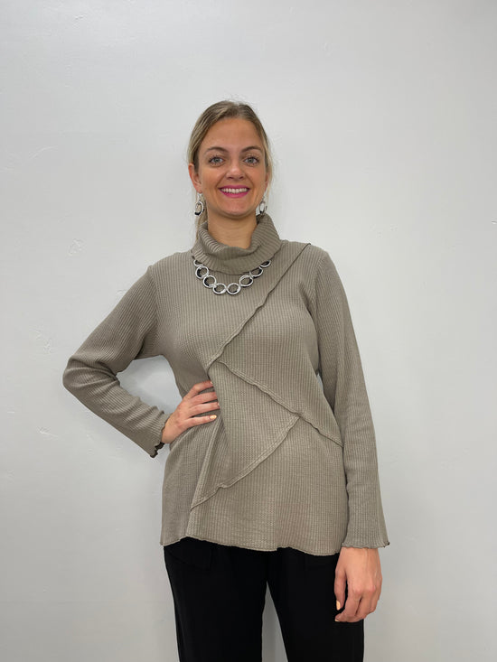 Cocoa Waffle Patch Tunic