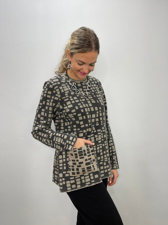 Coco City Pattern Long Sleeve Top