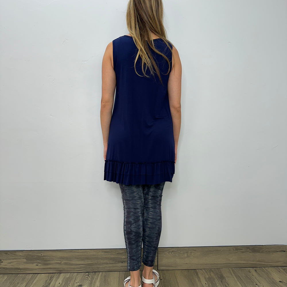 
                  
                    Modal Double Ruffle Tank - Blueberry
                  
                