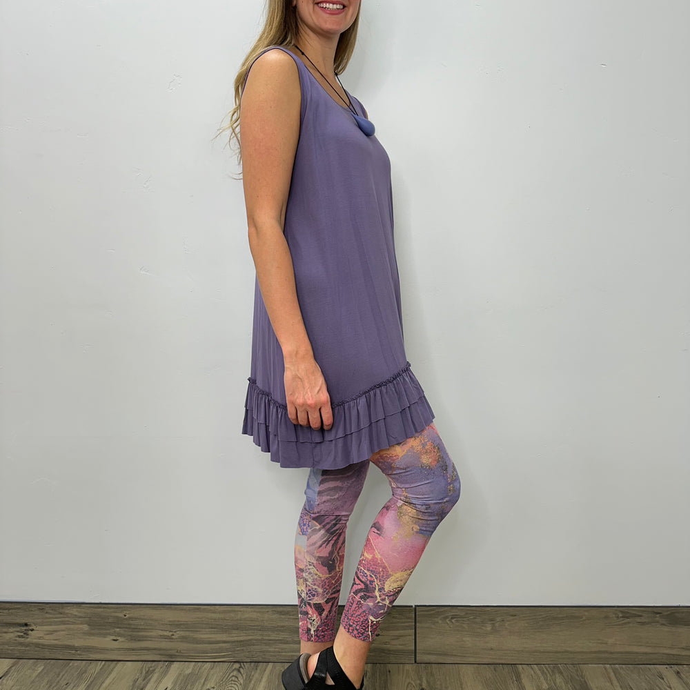 
                  
                    Modal Double Ruffle Tank - Lavender
                  
                