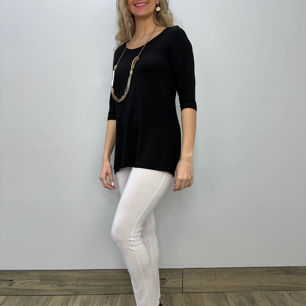 Black ITY 3/4 Sleeve Tunic