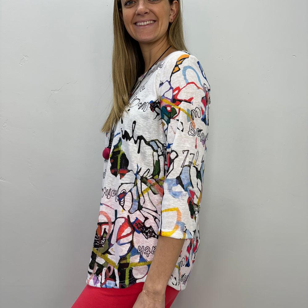 
                  
                    Splatter 3/4 Tunic Top
                  
                