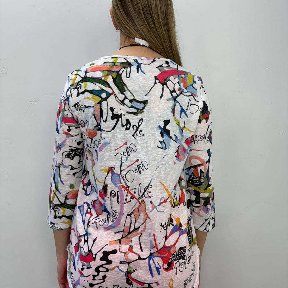 
                  
                    Splatter 3/4 Tunic Top
                  
                