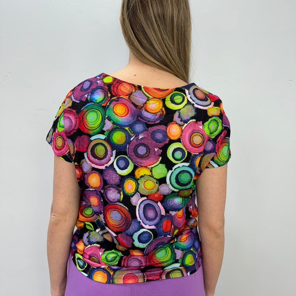 
                  
                    Colorful Polka Dot Top with Tie
                  
                