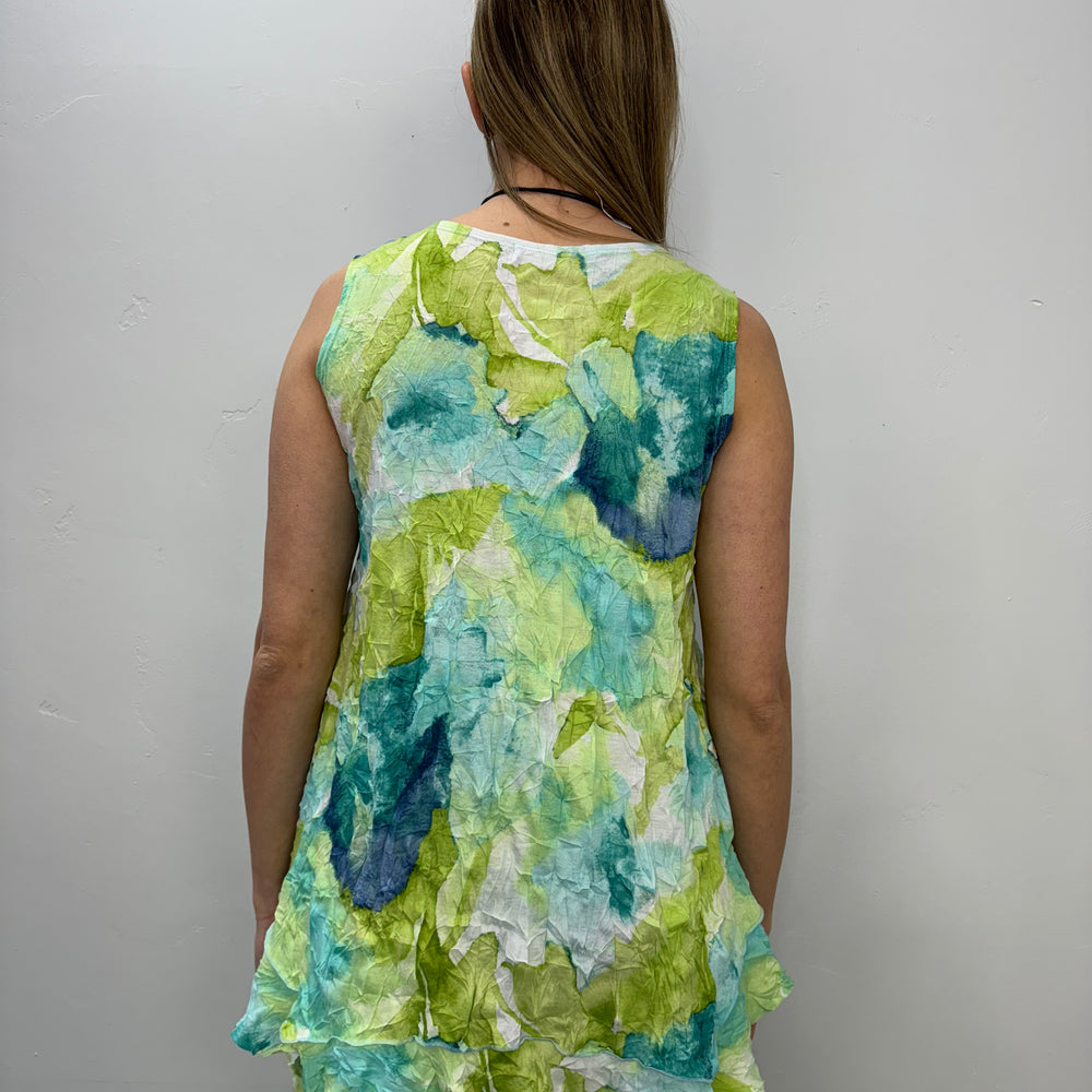 Aqua Watercolor Sleeveless Tank