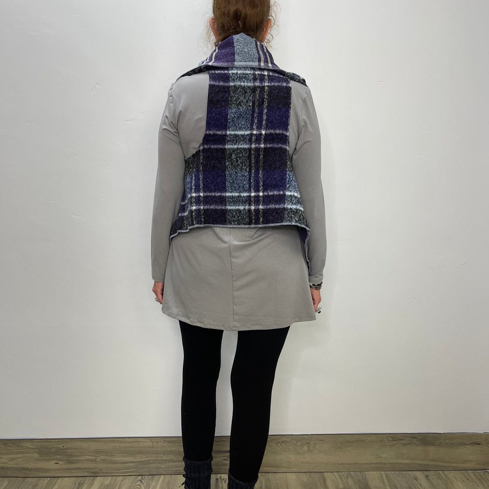 
                  
                    Purple Plaid Heather Reversible Vest
                  
                