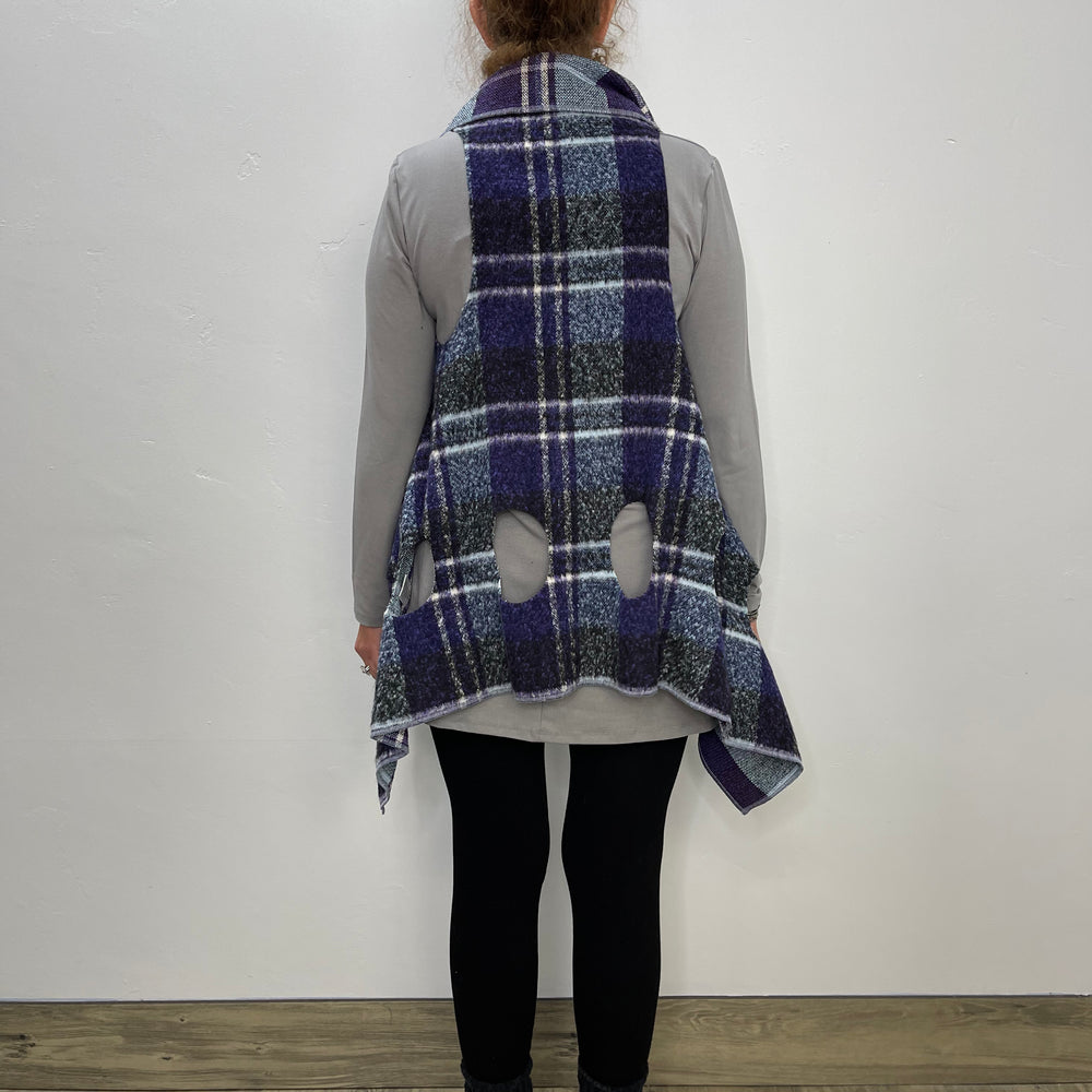 
                  
                    Purple Plaid Heather Reversible Vest
                  
                