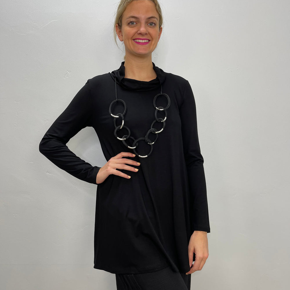 Black Tencel Janesse Tunic