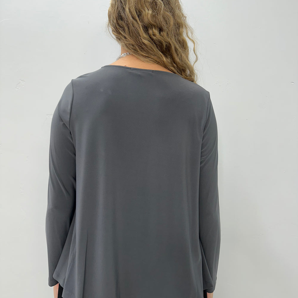 
                  
                    Alloy Gray Two Pocket Grommets Long Sleeve Clara Top
                  
                