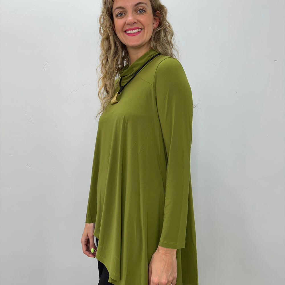 
                  
                    Pear Green Janira Asymmetrical Long Sleeve Top
                  
                