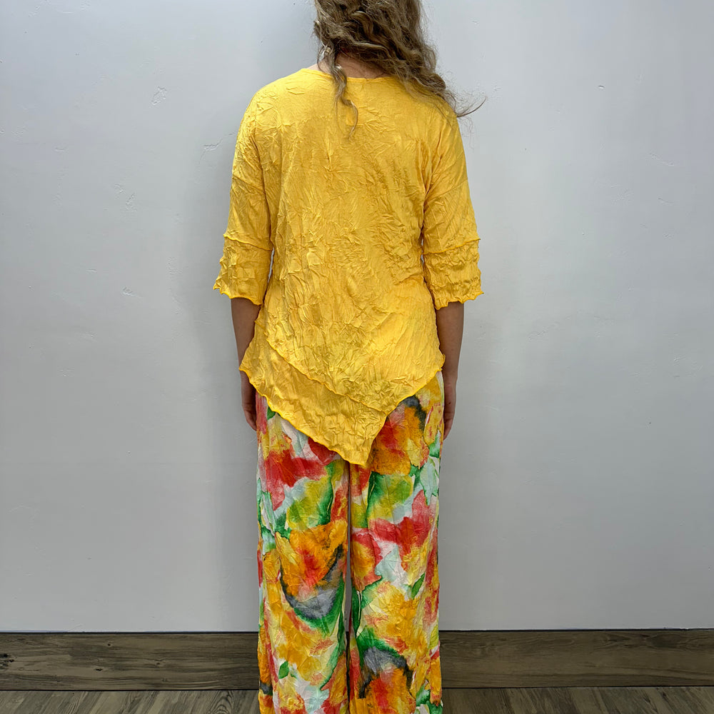 
                  
                    Marigold 3/4 Sleeve Asymmetric Crinkle Tunic
                  
                