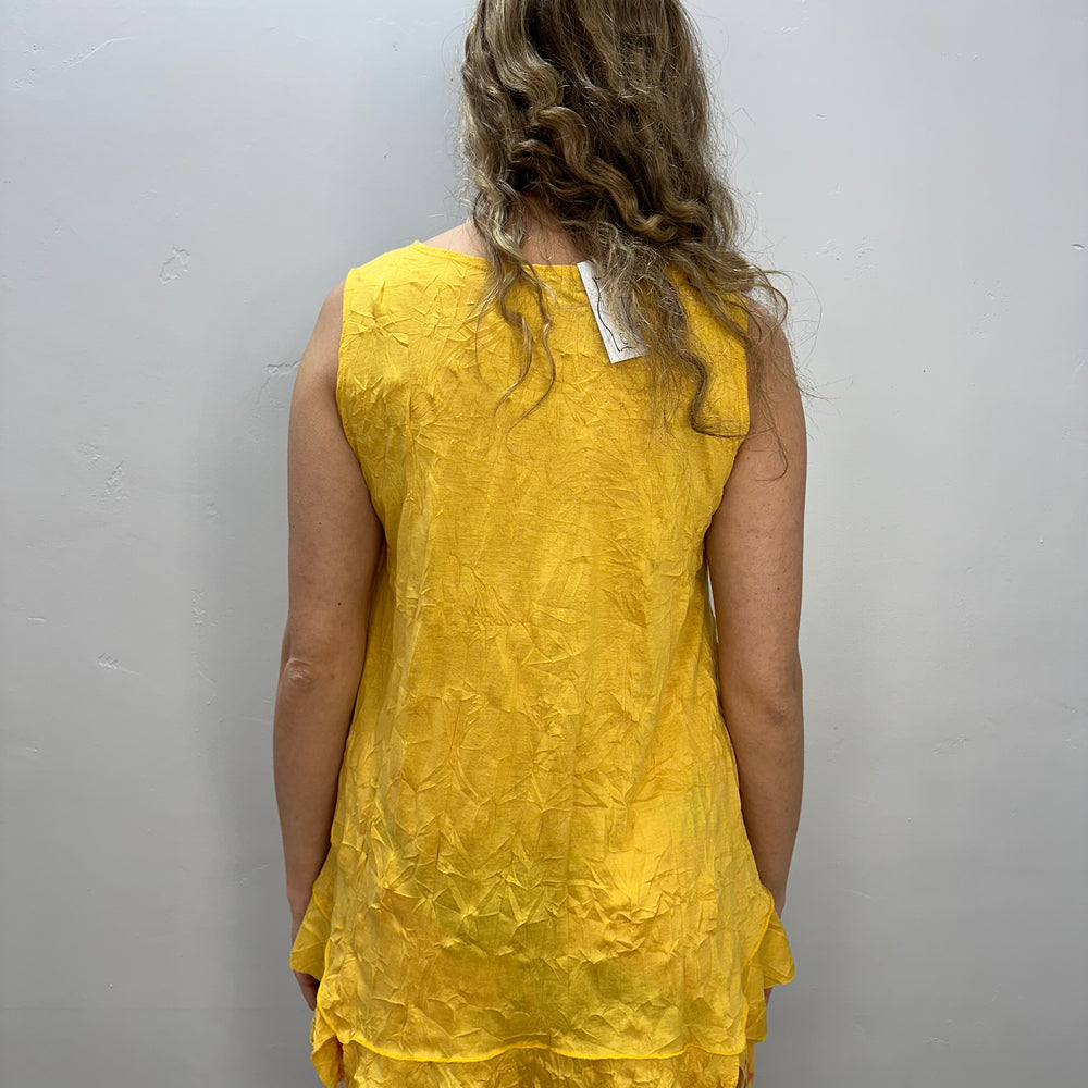 
                  
                    Marigold Yellow Crinkle Tank
                  
                