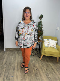 Paprika Full Length Cotton Legging