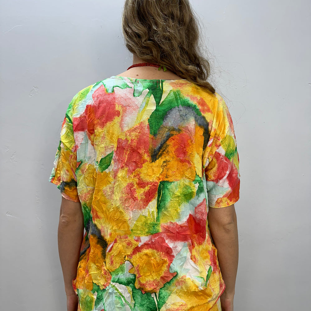 
                  
                    Mango Watercolor Short Sleeve Crinkle Tee
                  
                