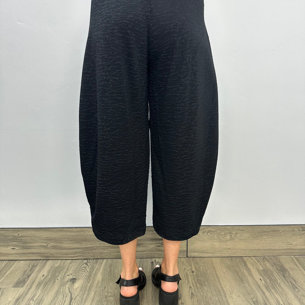 
                  
                    Black Textured Pant with Pockets
                  
                