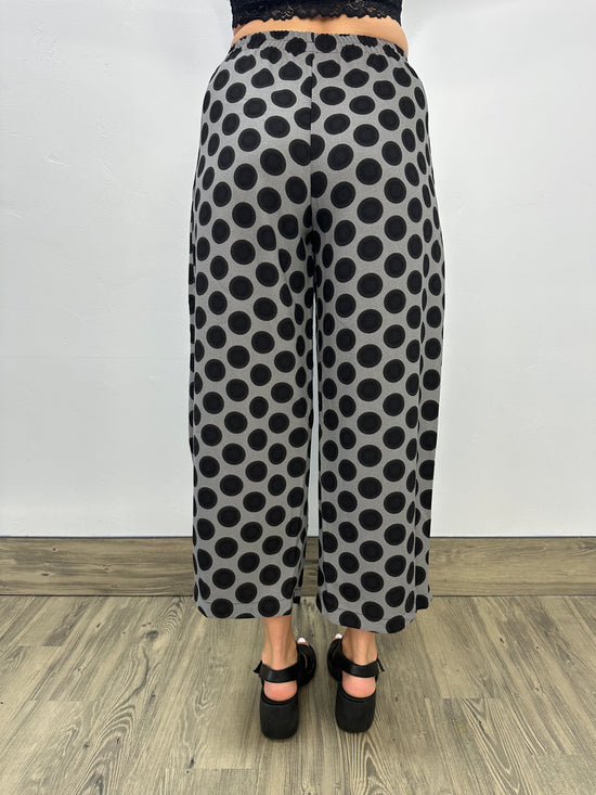 Black and Gray Polka Dot Pant