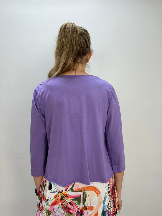Lilac Bamboo Long Sleeve Cover Up Cardigan