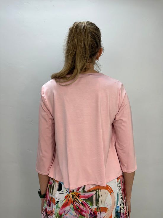 Soft Pink Bamboo Long Sleeve Cover Up Cardigan