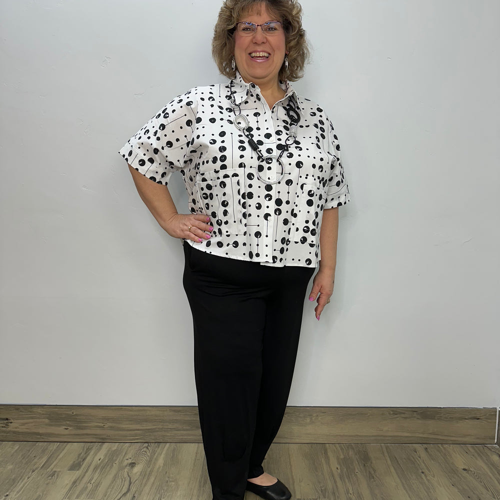 Polka Dot Poppy Prince Blouse