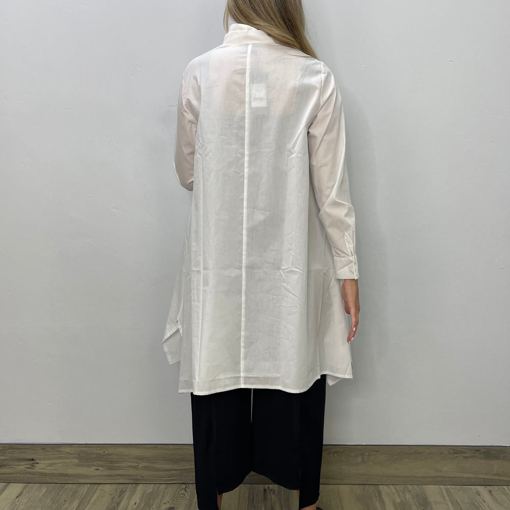 
                  
                    Ecru White Button Down Tunic Dress
                  
                