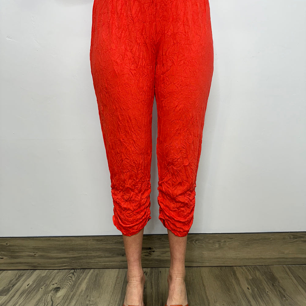 Apricot Capri Crinkle Pant