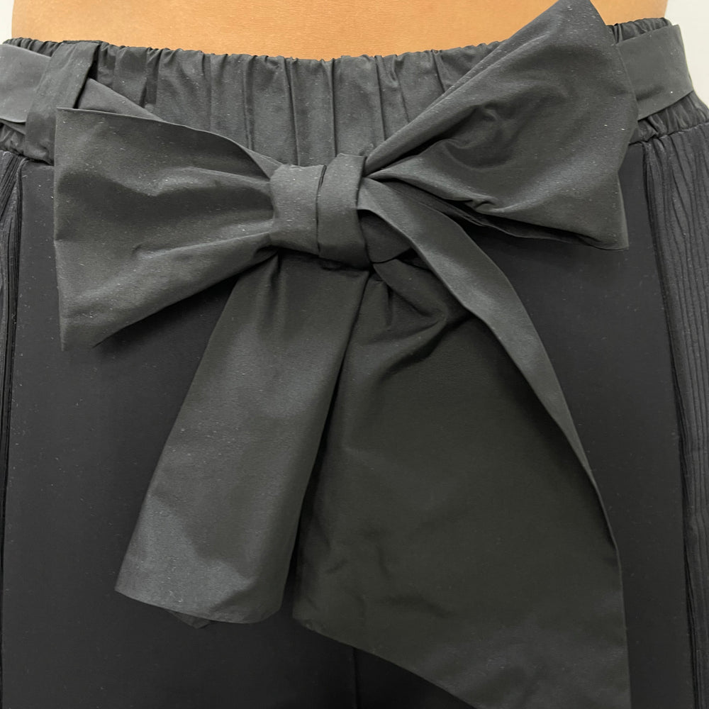 
                  
                    Black Bow Tie Rib Pant
                  
                