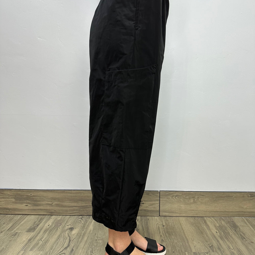 Black Nylon Pasha Pant