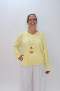 Yellow 100% Cotton Long Sleeve Shirt