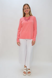 Pink Lemonade 100% Cotton Long Sleeve Shirt