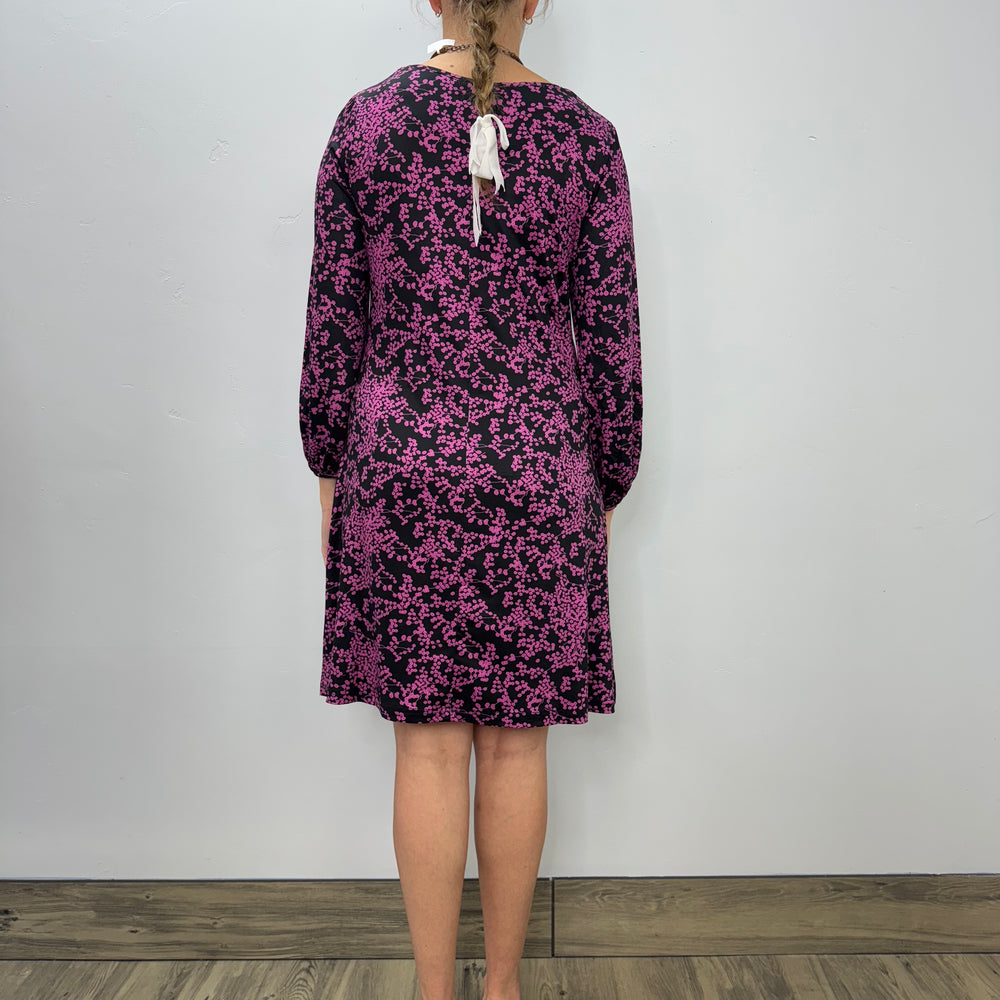 
                  
                    Magenta and Black Berries Pattern Dress
                  
                