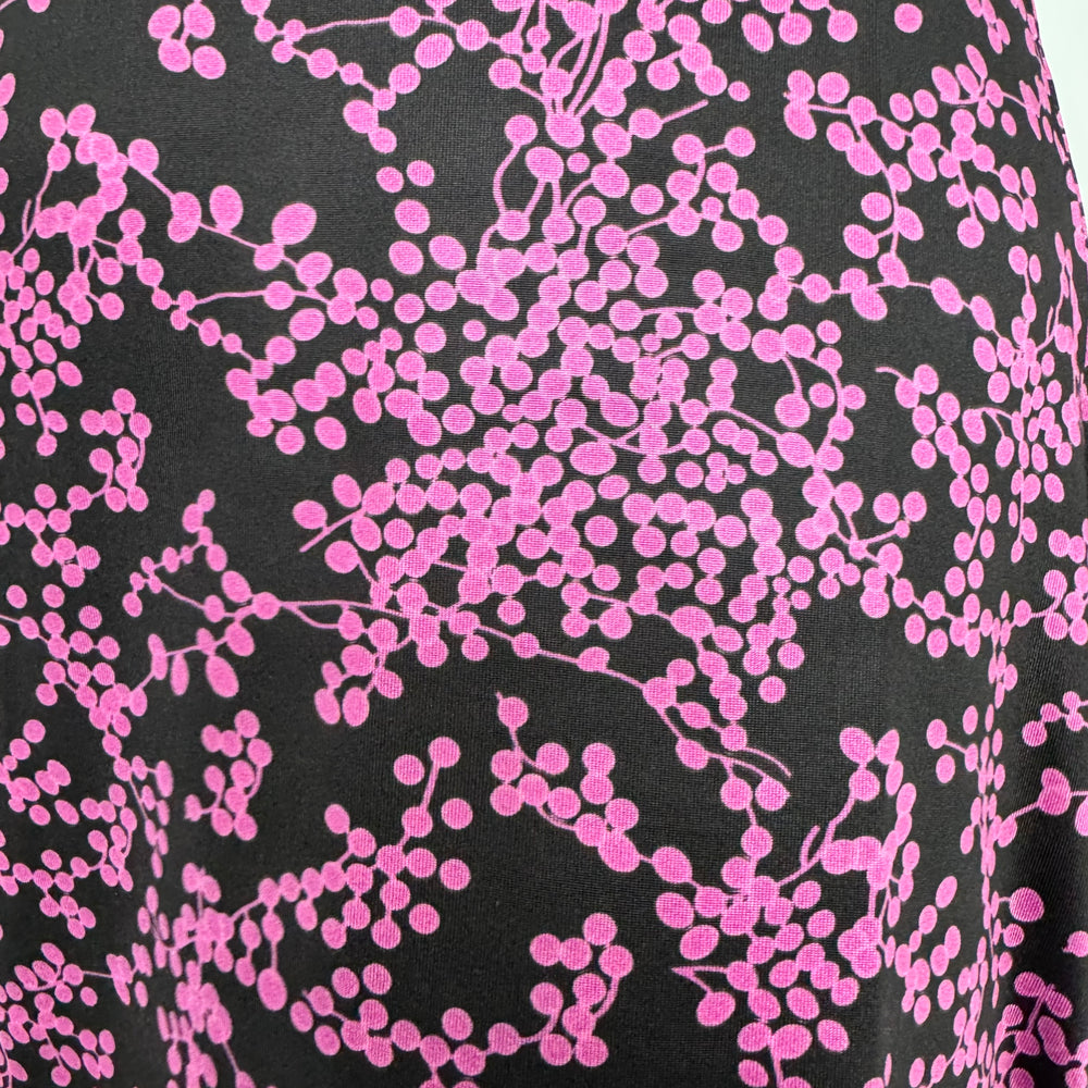 
                  
                    Magenta and Black Berries Pattern Dress
                  
                