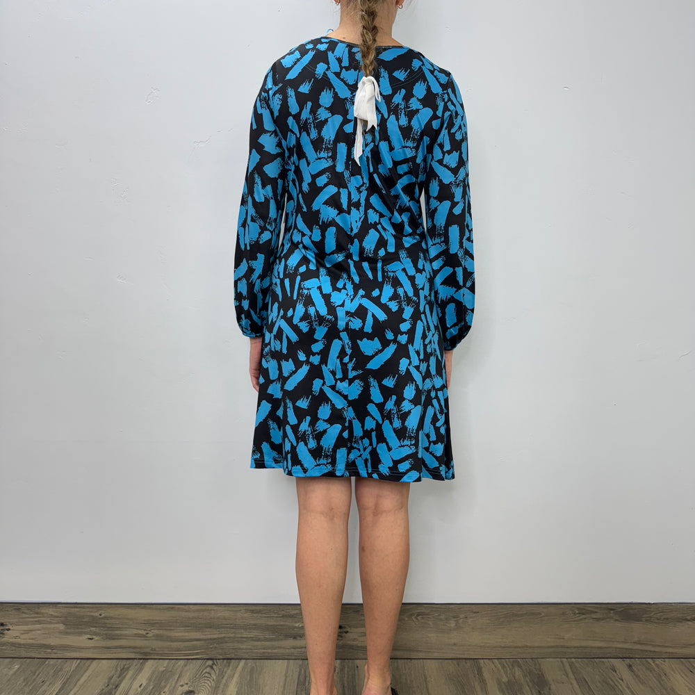 
                  
                    Blue and Black Pattern Dress
                  
                