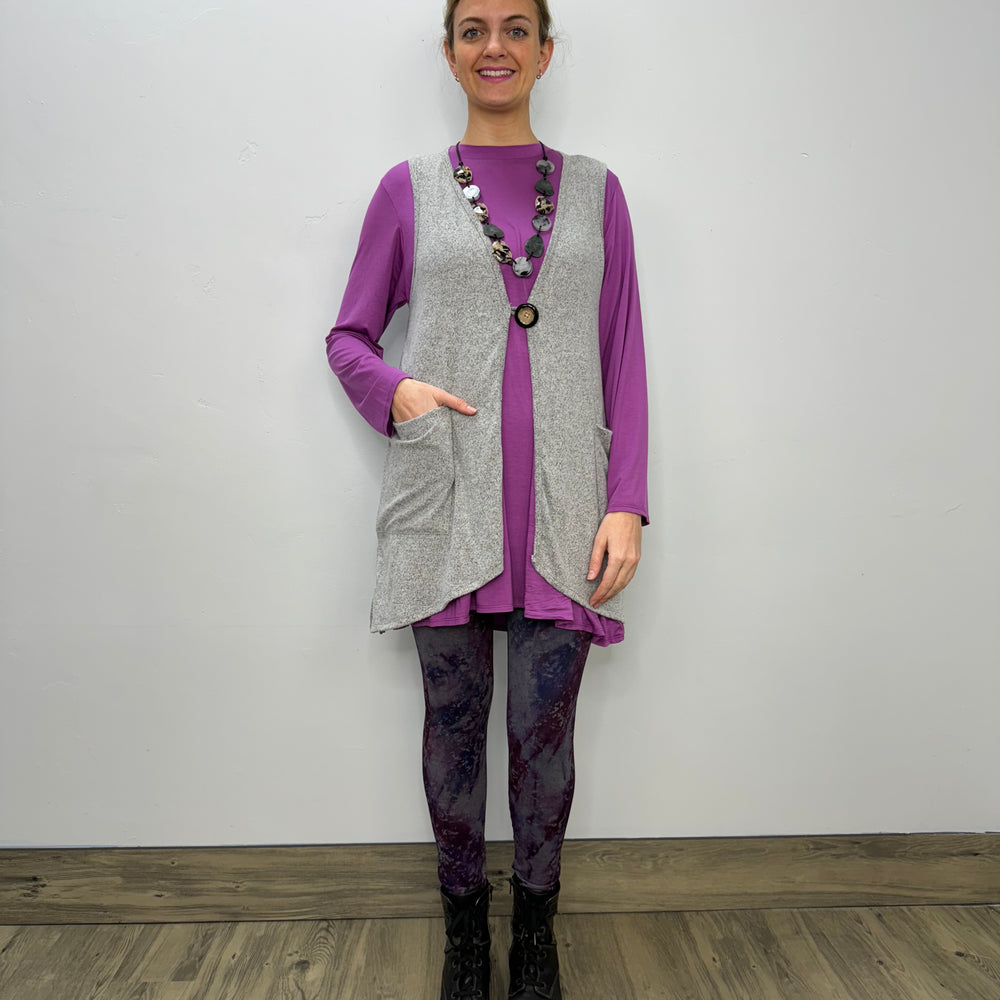 
                  
                    Long Sleeve Basic A-Line Tunic - Orchid
                  
                