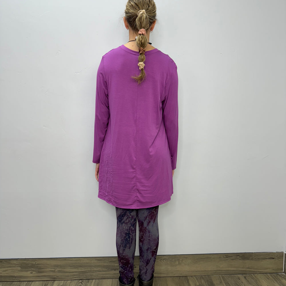 
                  
                    Long Sleeve Basic A-Line Tunic - Orchid
                  
                