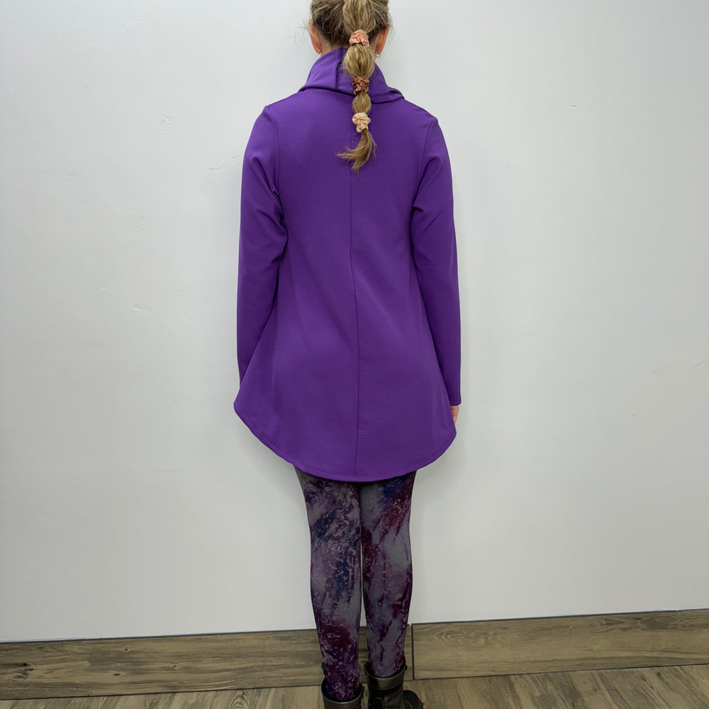 
                  
                    Long Sleeve Double Knit Cowl Neck - Iris
                  
                