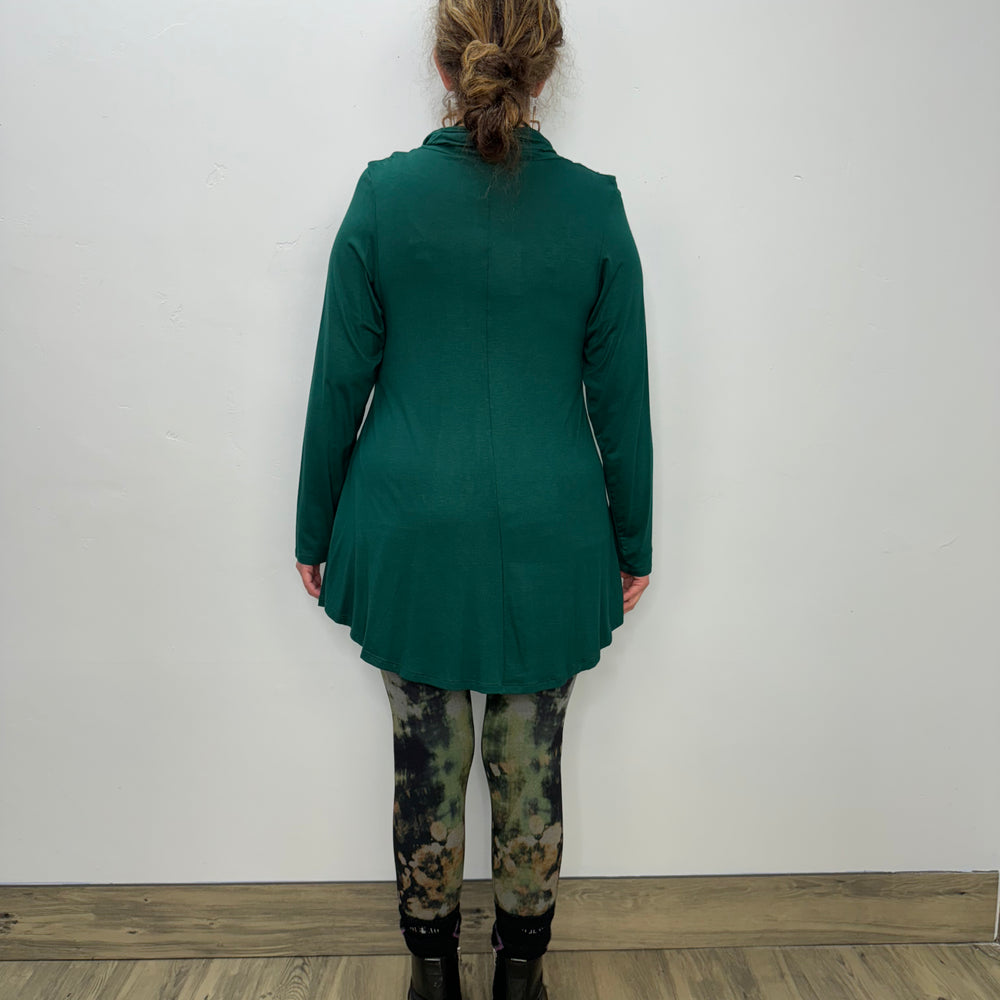 
                  
                    Long Sleeve Modal Cowl Neck - Emerald
                  
                