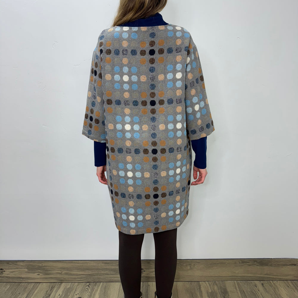 
                  
                    Glaze Blue Polka Dots Wool Tunic Dress
                  
                