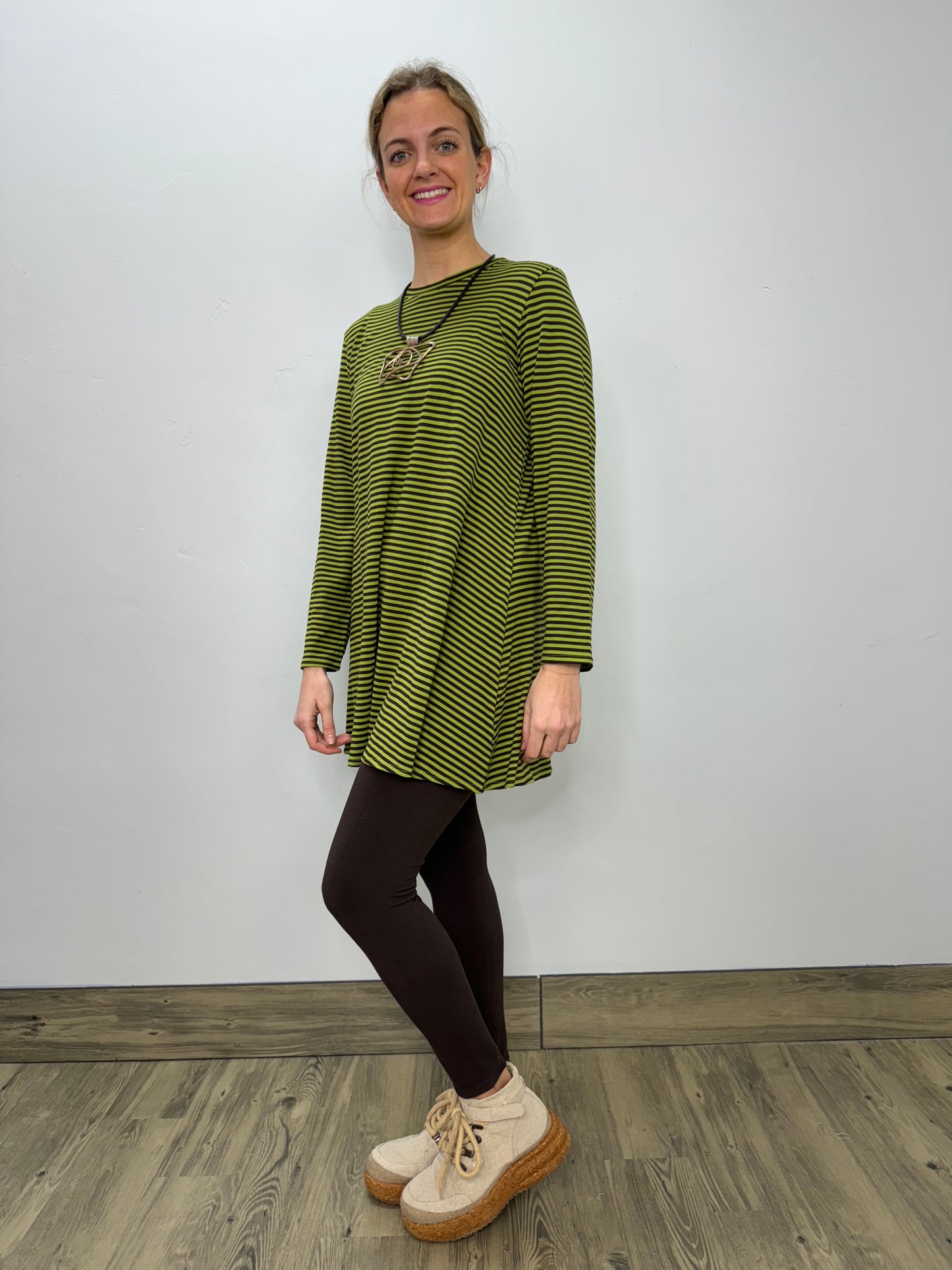 Long Sleeve Basic A-Line Tunic - Mint Girl Scout Cookie