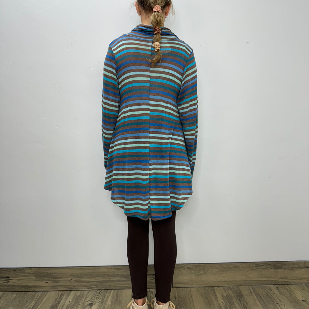 
                  
                    Long Sleeve Stripe Cowl Neck - Crocus
                  
                