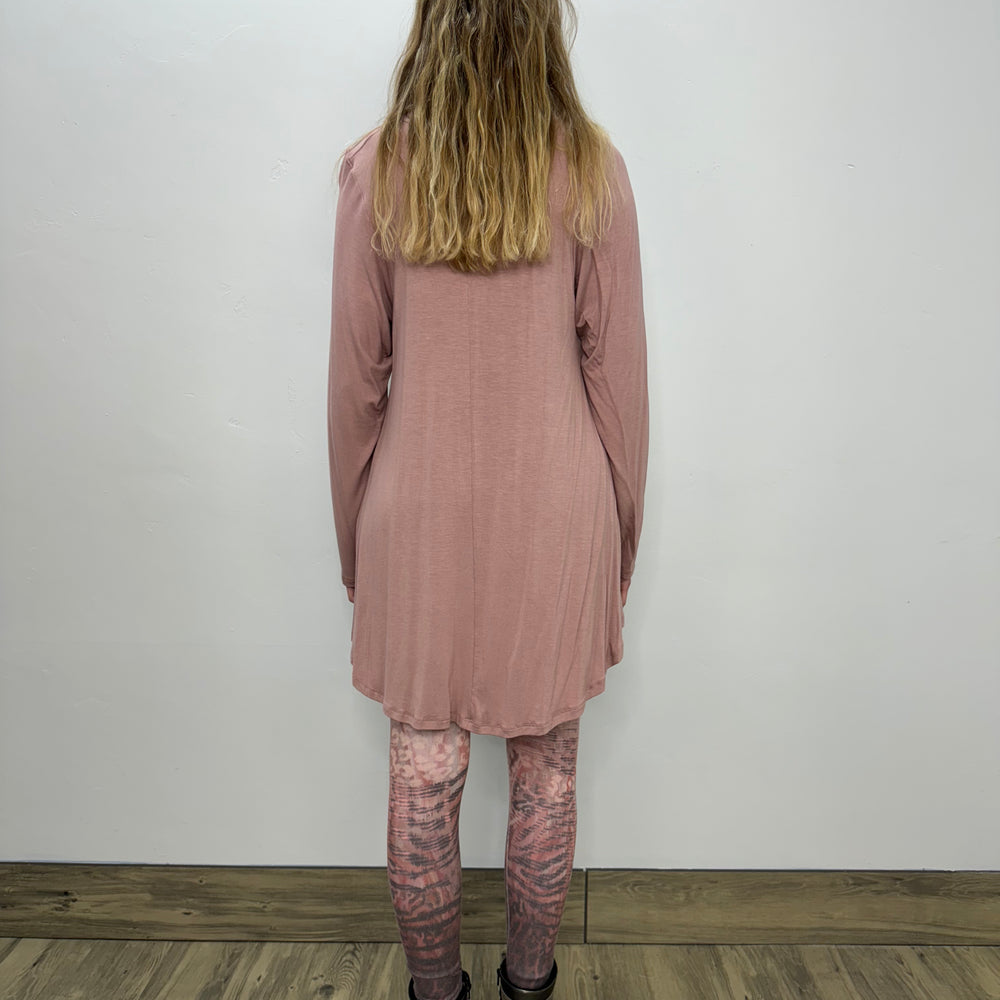 
                  
                    Long Sleeve Modal Cowl Neck - Rose
                  
                