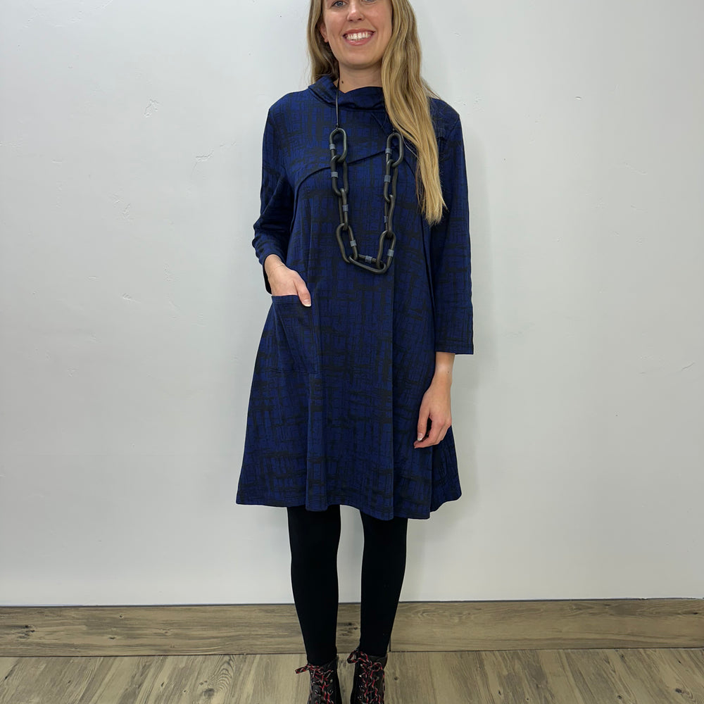 Rain Blue Hashtag Scout Dress