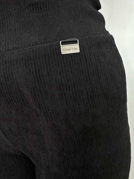 Black Corduroy Full Length Pants