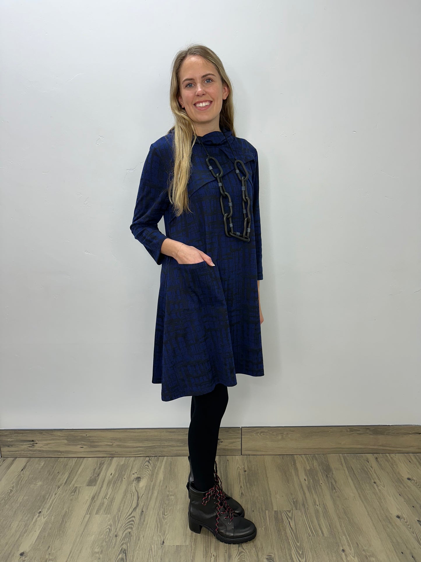 Rain Blue Hashtag Scout Dress